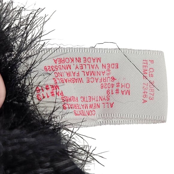 Animal Fair Tidy Cat 3 Plush Black White Stuffed Cat Yellow Hat Red Bow Vintage - Picture 9 of 10